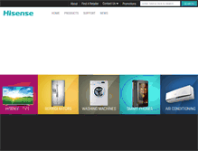 Tablet Screenshot of hisense.co.za